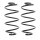 Fahrwerksfedern-Set hinten Schraubenfeder Ø 139 mm KYB für u.a. OPEL ASTRA