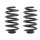 Suspension Spring Set rear coil spring Ø 153 mm KYB for OPEL OMEGA