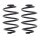 Fahrwerksfedern-Set hinten Schraubenfeder Ø 141 mm KYB für OPEL CORSA