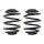 Fahrwerksfedern-Set hinten Schraubenfeder Ø 158 mm KYB für DAEWOO ESPERO
