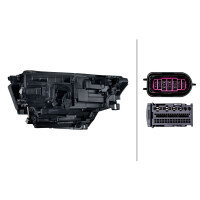 Hauptscheinwerfer links 12 V LED Matrix HELLA IAM-Expertise für SKODA KODIAQ