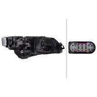 Hauptscheinwerfer links 12 V LED HELLA IAM-Expertise für u.a. SKODA SUPERB