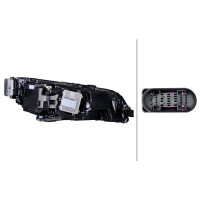 Hauptscheinwerfer links 12 V LED HELLA IAM-Expertise für u.a. SKODA SUPERB