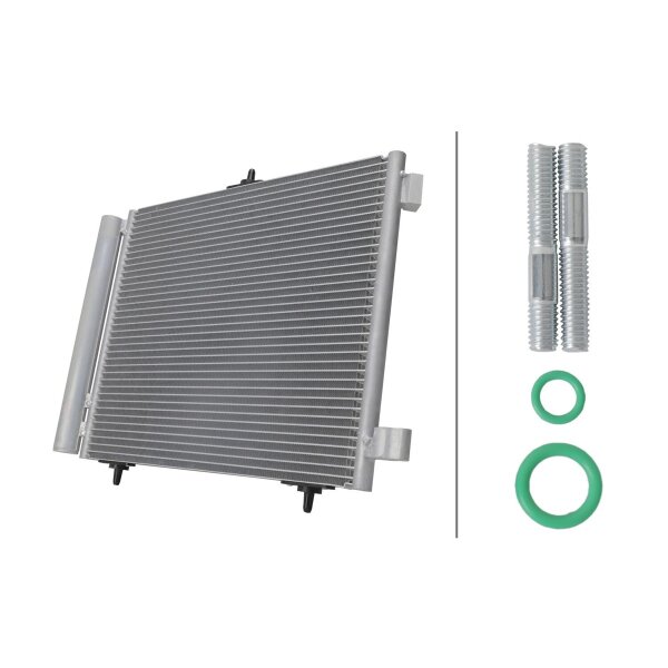 Air Conditioning Dryer condenser HELLA for PEUGEOT 208 and others