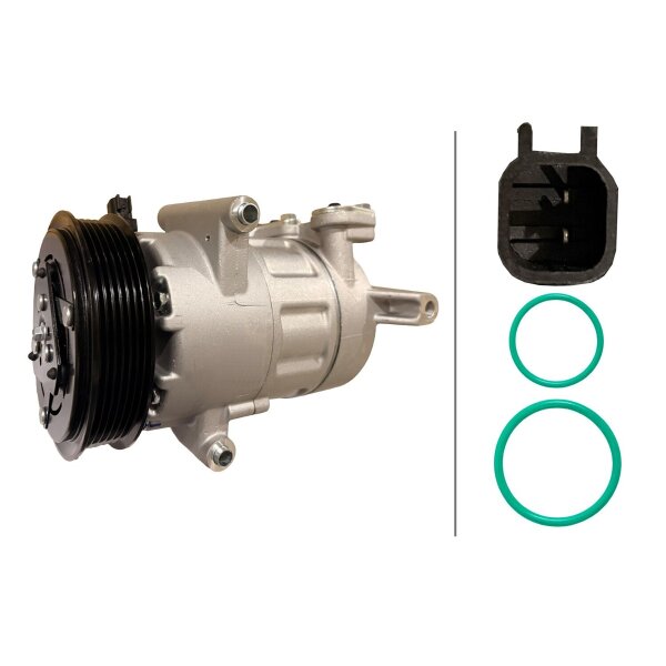 Air Conditioning Compressor 12 V Ø 127 HELLA for FORD TRANSIT and others