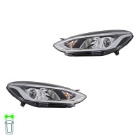 Hauptscheinwerfer-Set links rechts 12 V H7/H1 PY21W HELLA...