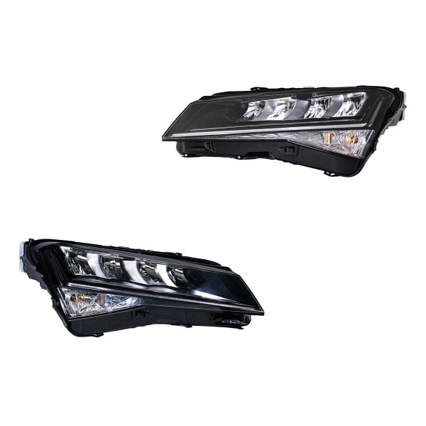 Hauptscheinwerfer-Set links rechts 12 V LED HELLA für u.a. SKODA SUPERB