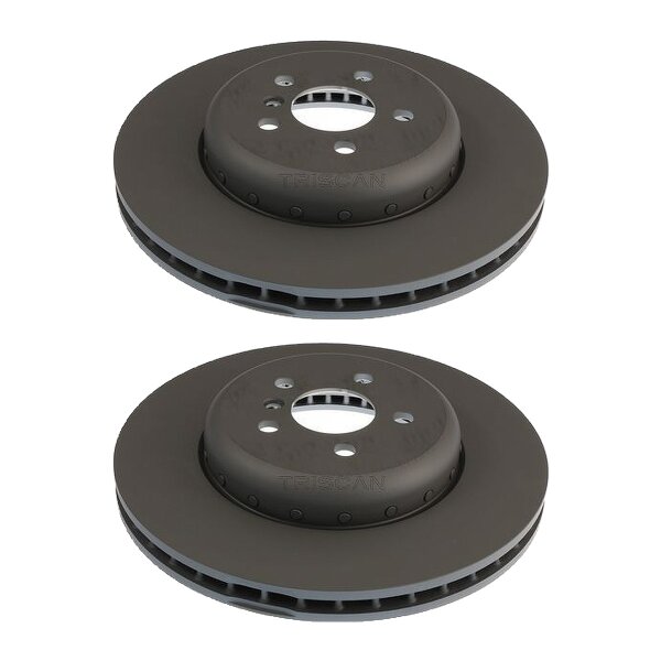 2 Brake Discs internally vented Ø 348 mm TRISCAN for BMW 6 Series and others