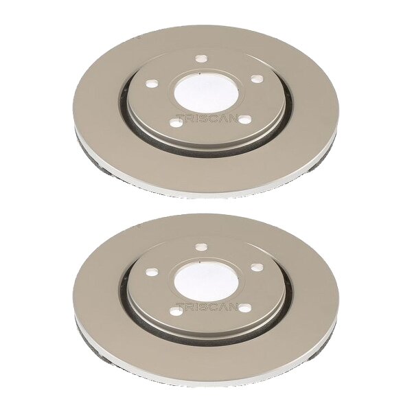2 Brake Discs vented Ø 302 mm TRISCAN for e.g. DODGE JOURNEY