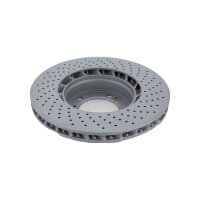 2 Brake Discs perforated internally vented Ø 318 mm TRISCAN for e.g. PORSCHE 911