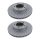 2 Brake Discs perforated internally vented Ø 318 mm TRISCAN for e.g. PORSCHE 911