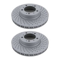 2 Brake Discs perforated internally vented Ø 318...