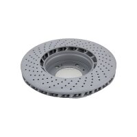 2 Brake Discs perforated internally vented Ø 318 mm TRISCAN for e.g. PORSCHE 911