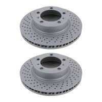 2 Brake Discs vented Ø 298 mm TRISCAN for PORSCHE...
