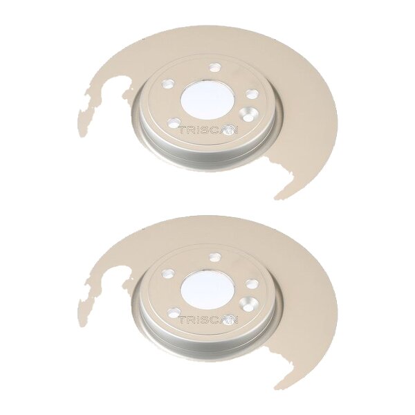 2 Brake Discs vented Ø 316 mm TRISCAN Brake-Expertise for JAGUAR XE