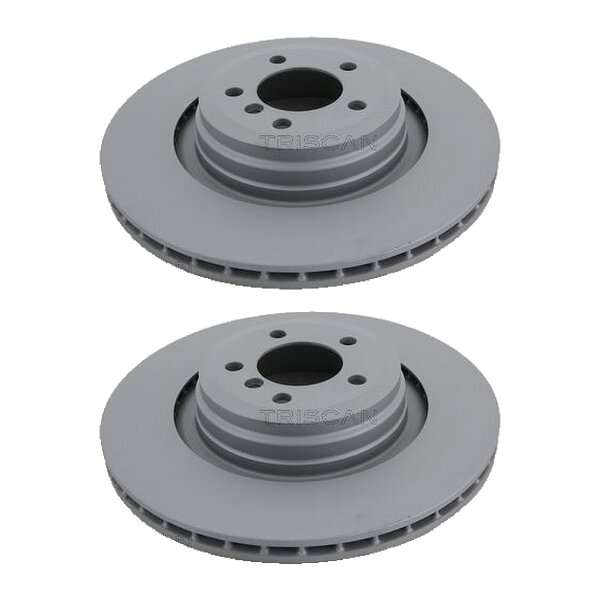2 Brake Discs vented Ø 370 mm TRISCAN Brake-Expertise for BMW 7 Series
