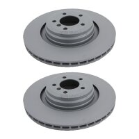 2 Brake Discs vented Ø 370 mm TRISCAN...
