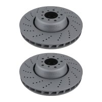 2 Brake Discs vented Ø 374 mm TRISCAN for BMW 5...