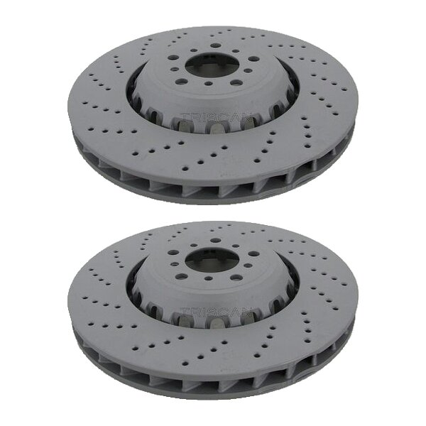 2 Bremsscheiben gelocht innenbelüftet Ø 400 mm TRISCAN für u.a. BMW 5er