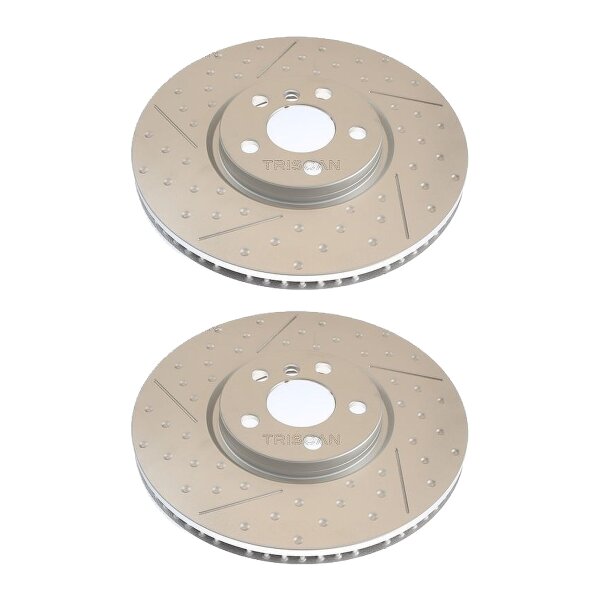 2 Brake Discs vented Ø 335 mm TRISCAN Brake-Expertise for MINI and others