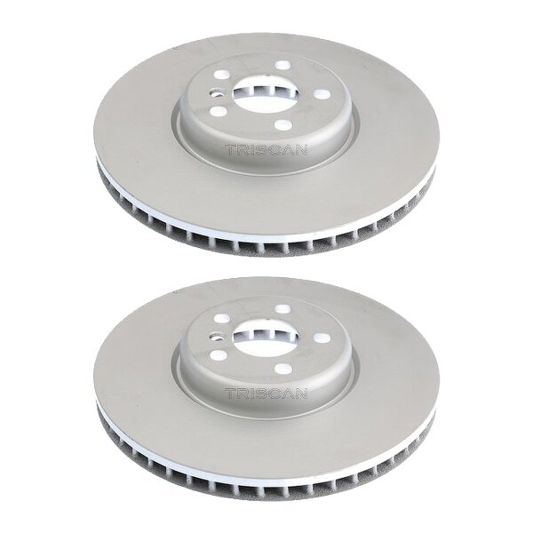 2 Brake Discs vented Ø 348 mm TRISCAN for BMW 5 Series and others