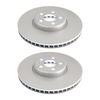 2 Brake Discs vented Ø 348 mm TRISCAN for BMW 5...