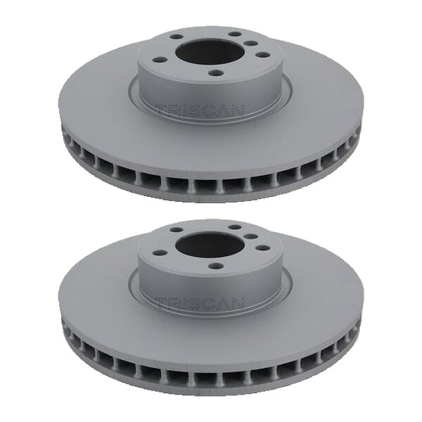 2 Brake Discs vented Ø 348 mm TRISCAN Brake-Expertise for BMW 7 Series