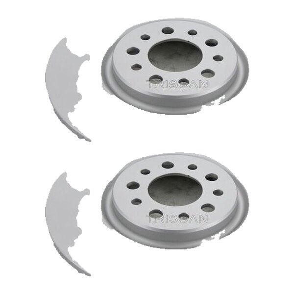 2 Brake Discs vented Ø 330 mm TRISCAN for e.g. ALFA ROMEO GIULIETTA