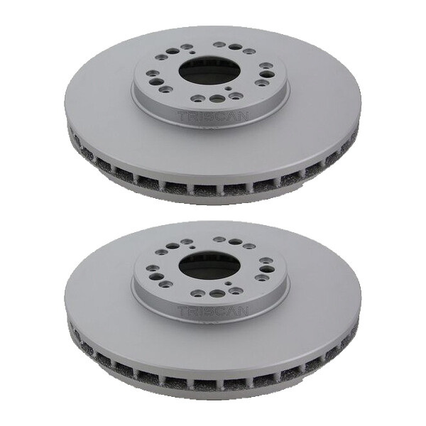 2 Brake Discs vented Ø 296 mm TRISCAN for LEXUS GS and others