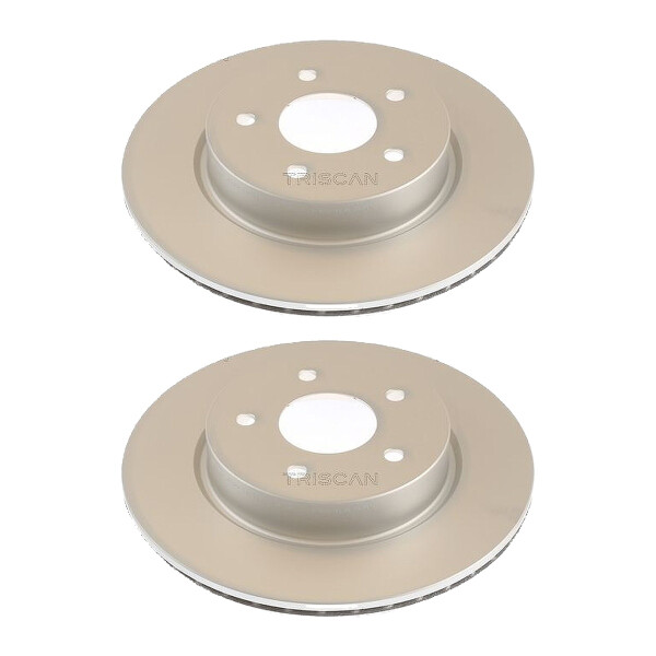 2 Brake Discs vented Ø 292 mm TRISCAN for e.g. NISSAN X-TRAIL