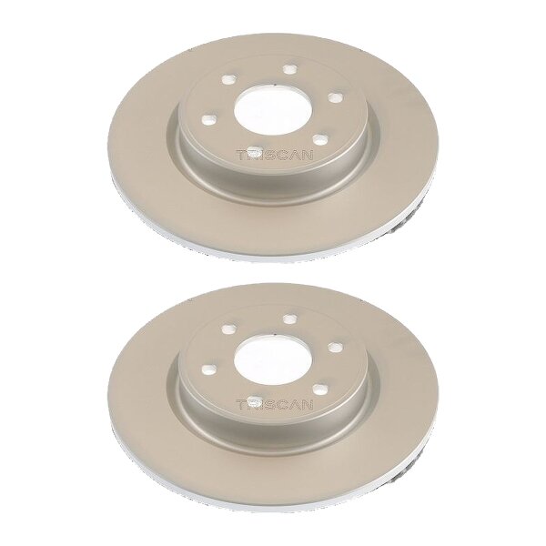 2 Brake Discs vented Ø 296 mm TRISCAN for e.g. NISSAN NAVARA