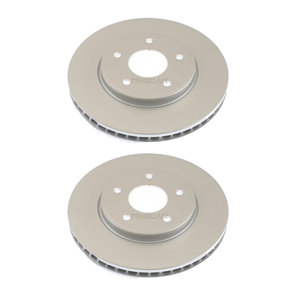2 Bremsscheiben belüftet Ø 283 mm TRISCAN passend für u.a. NISSAN LEAF