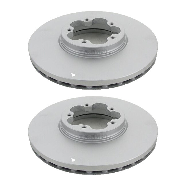2 Brake Discs vented Ø 308 mm TRISCAN Brake-Expertise for e.g. FORD TRANSIT