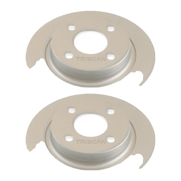 2 Bremsscheiben voll Ø 253 mm TRISCAN Bremsen-Expertise für u.a. FORD FIESTA