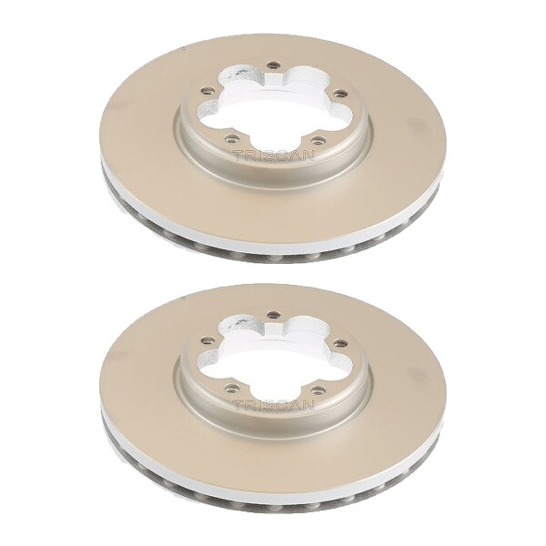 2 Brake Discs vented Ø 288 mm TRISCAN for FORD TOURNEO and others