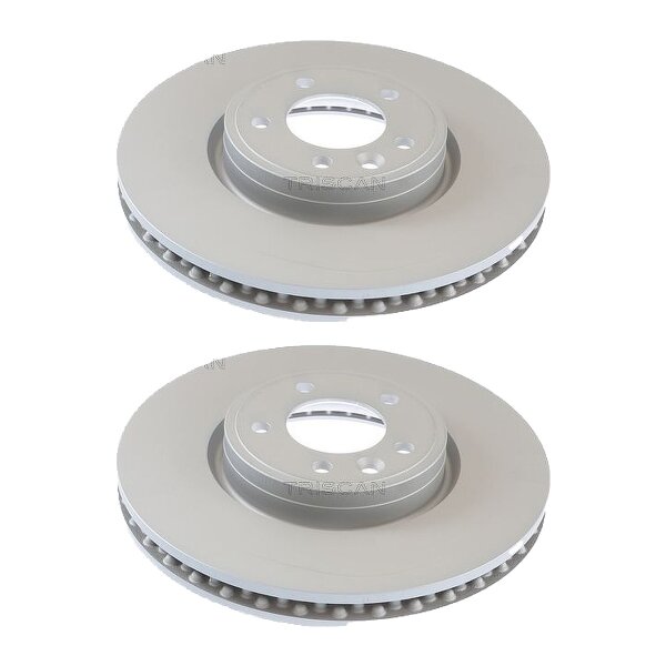 2 Brake Discs vented Ø 349 mm TRISCAN for e.g. LAND ROVER RANGE ROVER IV
