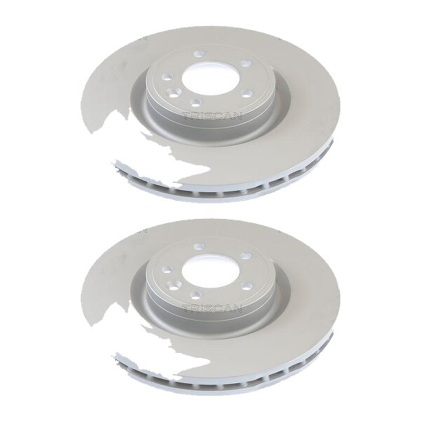 2 Brake Discs vented Ø 363 mm TRISCAN for e.g. LAND ROVER RANGE ROVER IV