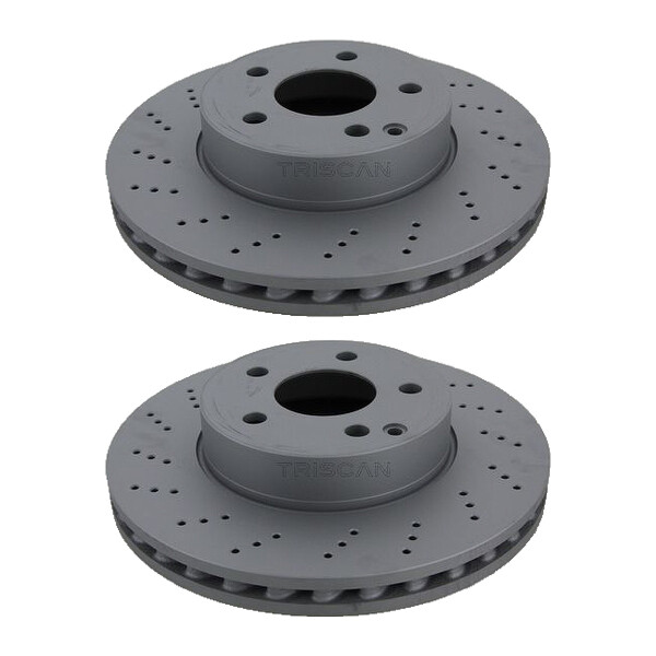 2 Brake Discs vented Ø 295 mm TRISCAN for MERCEDES-BENZ C-CLASS and others