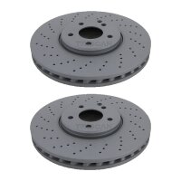 2 Brake Discs vented Ø 330 mm TRISCAN for...