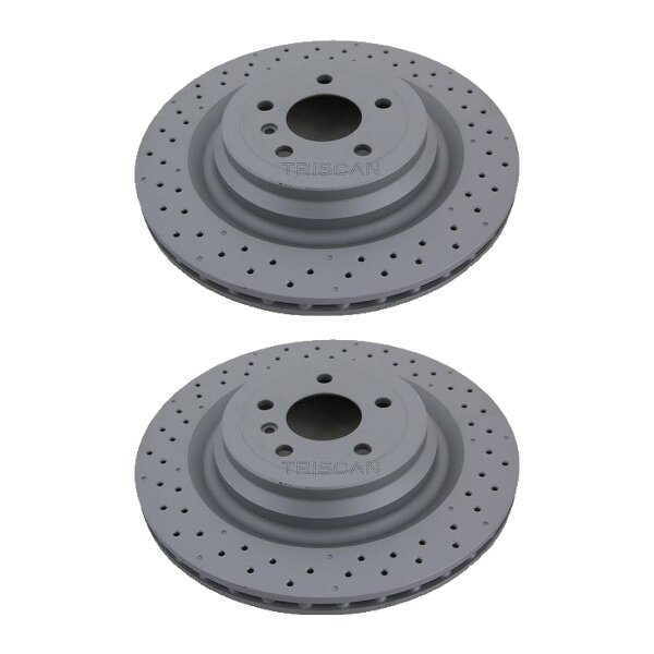2 Brake Discs vented Ø 345 mm TRISCAN for MERCEDES-BENZ M-CLASS and others
