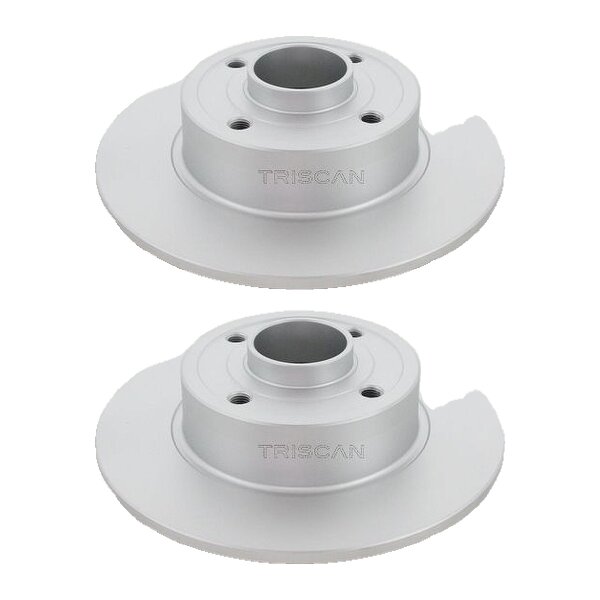 2 Bremsscheiben voll Ø 240 mm TRISCAN Bremsen-Expertise für u.a. RENAULT CLIO