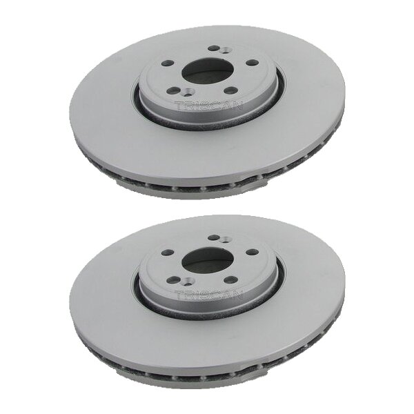 2 Brake Discs vented Ø 324 mm TRISCAN for e.g. RENAULT ESPACE
