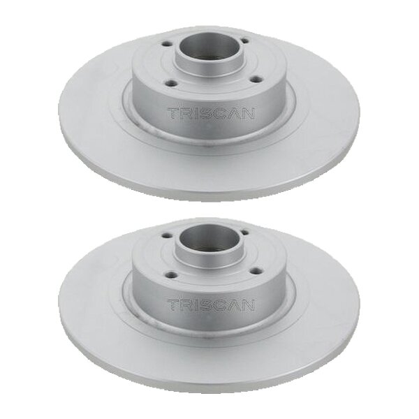 2 Bremsscheiben voll Ø 270 mm TRISCAN passend für u.a. RENAULT MEGANE