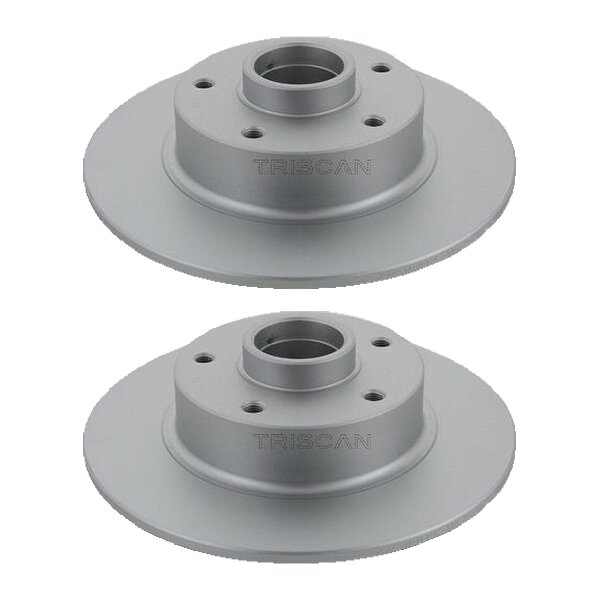 2 Bremsscheiben voll Ø 260 mm TRISCAN passend für u.a. RENAULT MEGANE