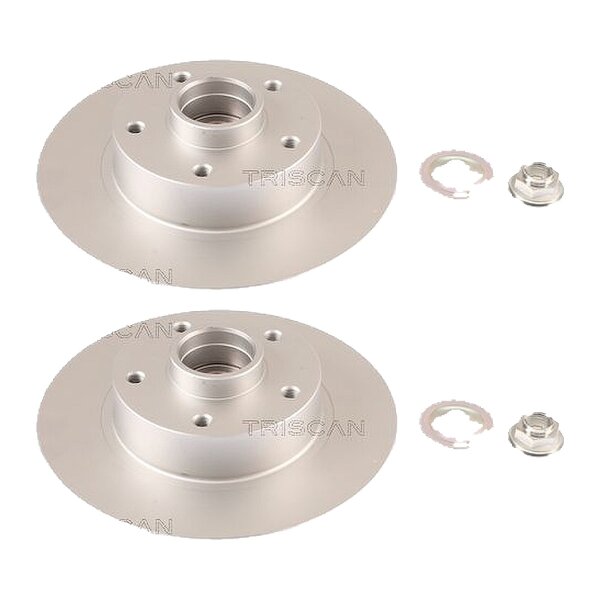 2 Bremsscheiben voll Ø 260 mm TRISCAN Bremsen-Expertise für RENAULT MEGANE