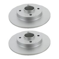 2 Bremsscheiben voll Ø 249 mm TRISCAN...