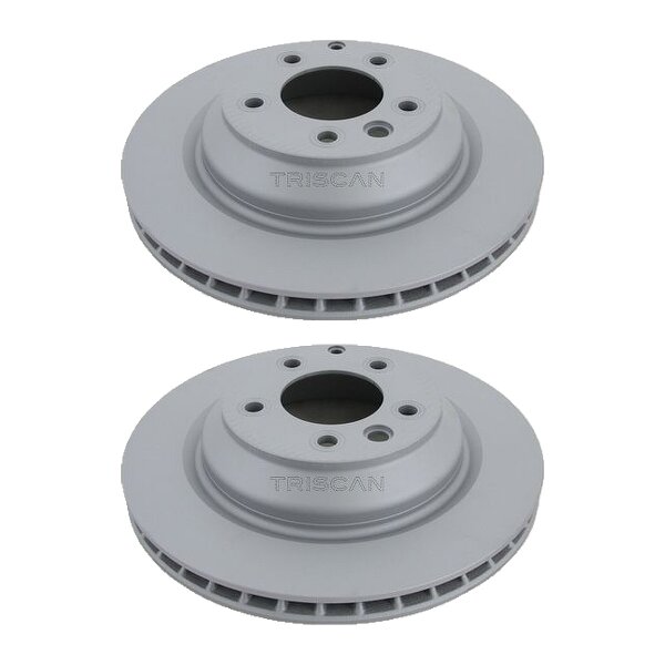 2 Brake Discs vented Ø 358 mm TRISCAN Brake-Expertise for AUDI Q7 and others