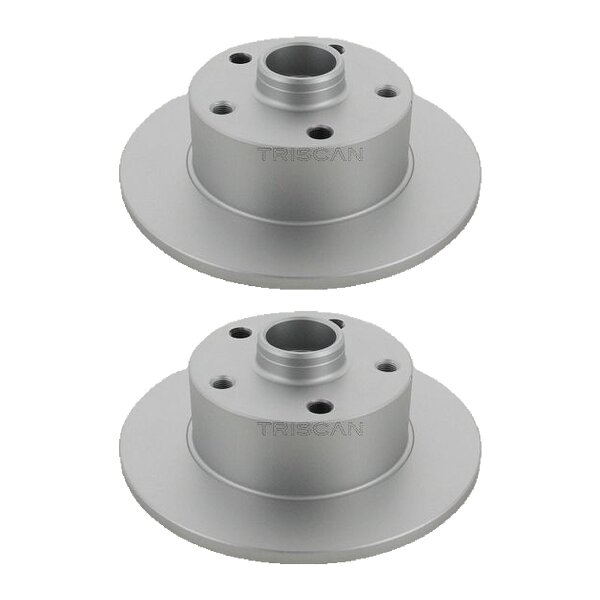 2 Bremsscheiben voll Ø 245 mm TRISCAN Bremsen-Expertise für u.a. AUDI A4