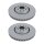 2 Brake Discs vented Ø 334 mm TRISCAN suitable for e.g. VW PASSAT