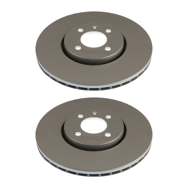 2 Brake Discs vented Ø 288 mm TRISCAN Brake-Expertise for VW UP!